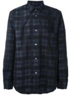 Golden Goose Deluxe Brand Plaid Shirt, Men's, Size: Large, Black, Virgin Wool/cotton