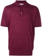 Brunello Cucinelli Short Sleeved Polo Shirt - Red
