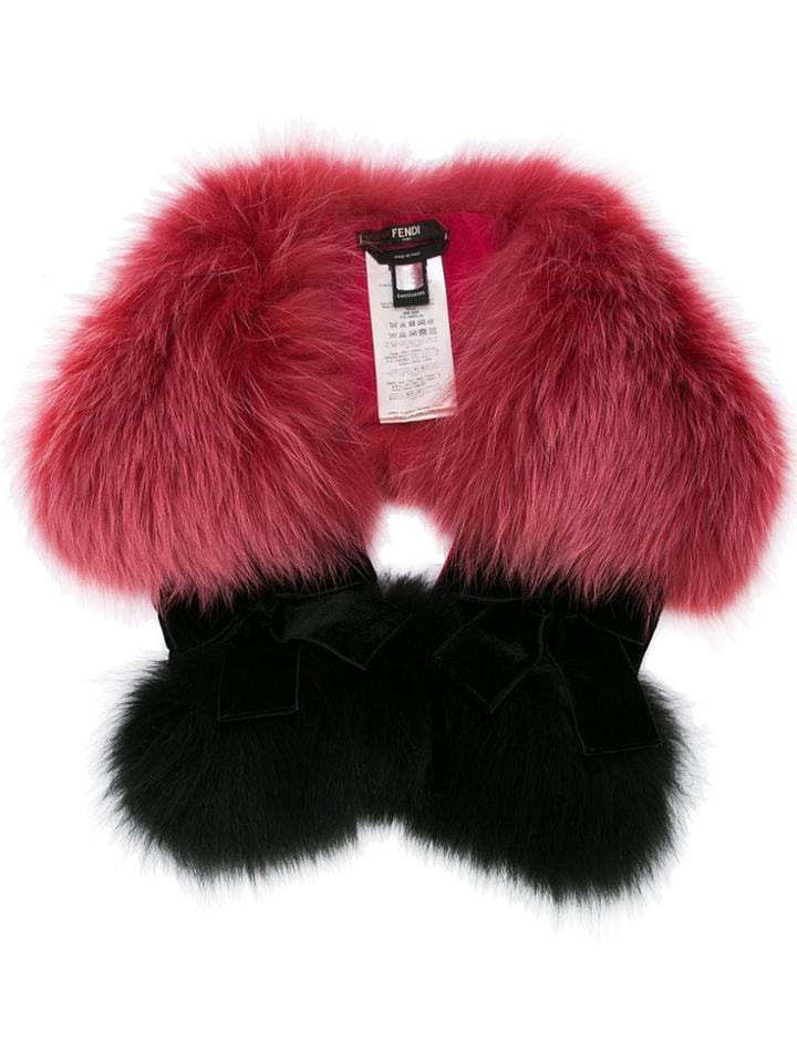Fendi Fur Scarf - Pink & Purple