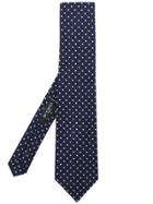 Etro Embroidered Polka-dot Tie - Blue