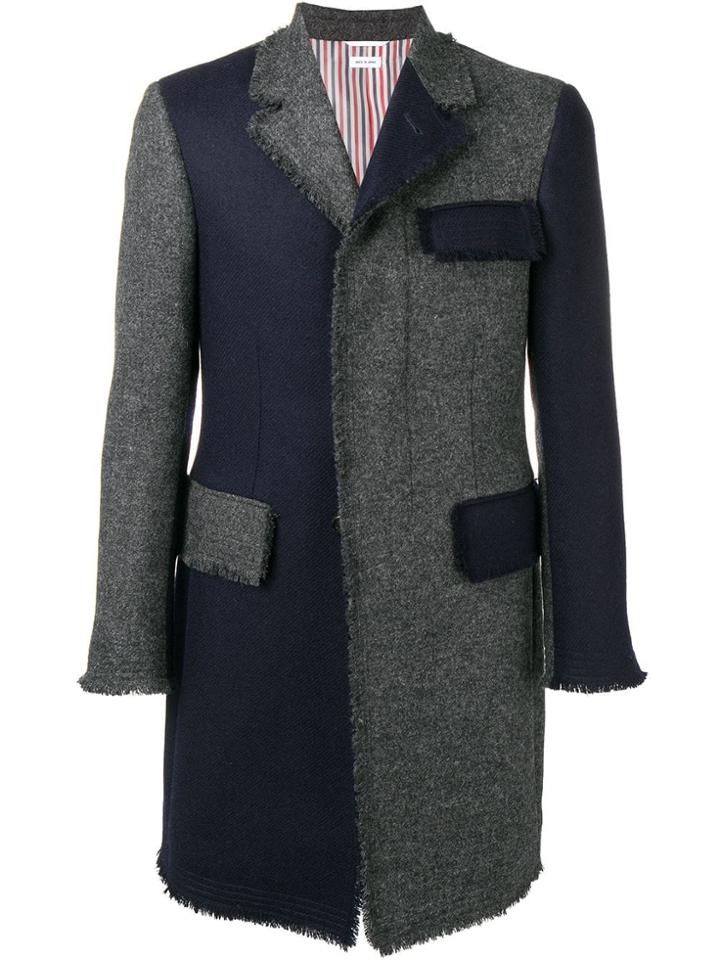 Thom Browne Frayed Edges Chesterfield - Grey