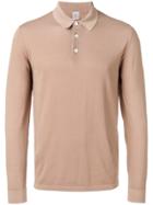 Eleventy Long-sleeved Polo Shirt - Neutrals