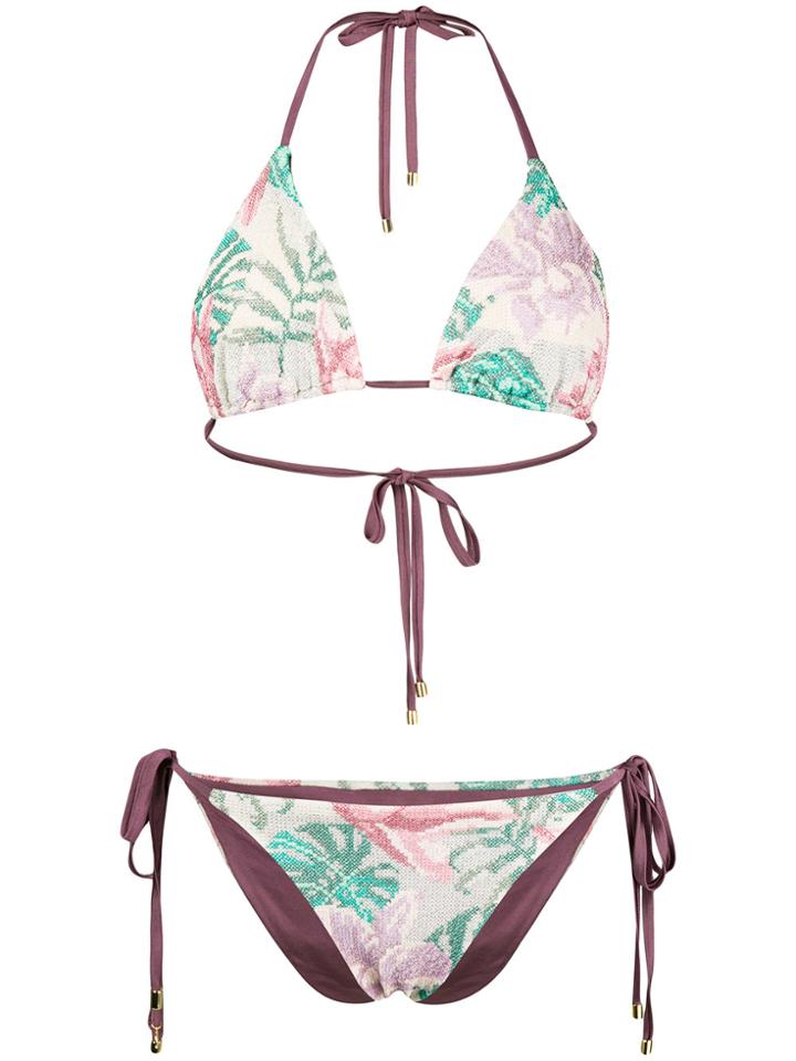 Mitos Trinity Garden Bikini Set - Pink & Purple