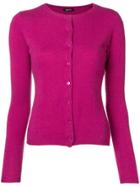Aspesi Cashmere Fitted Cardigan - Pink & Purple