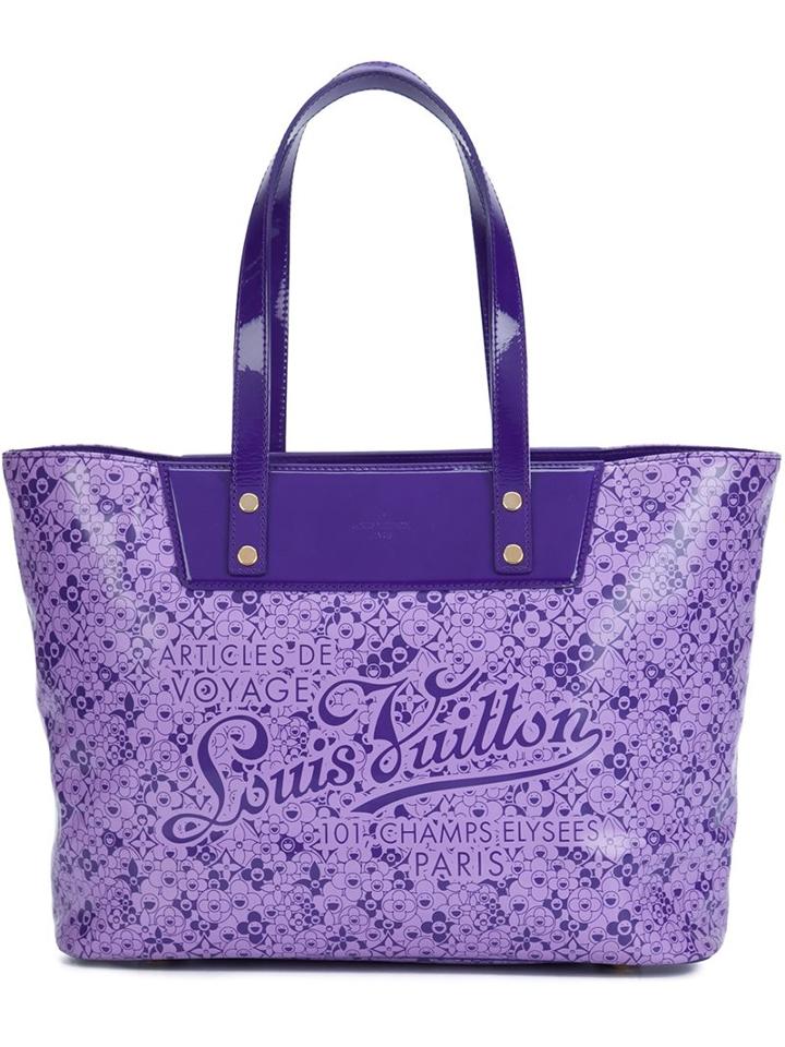 Louis Vuitton Vintage 'cosmic Blossom Pm' Tote, Women's, Pink/purple