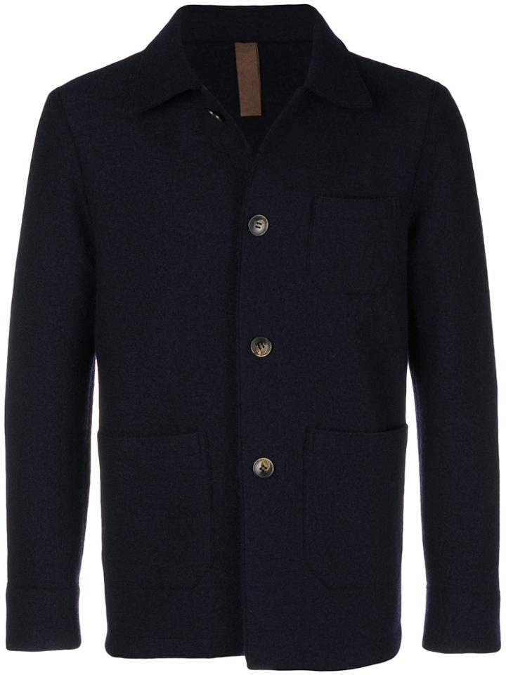Eleventy Single Breasted Slim Fit Jacket - Blue