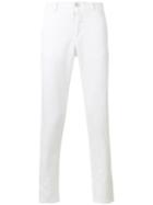 Transit Stitched Panel Trousers, Men's, Size: 46, White, Cotton/nylon/spandex/elastane