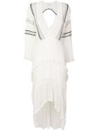 Iro Long Embroidered Dress - White