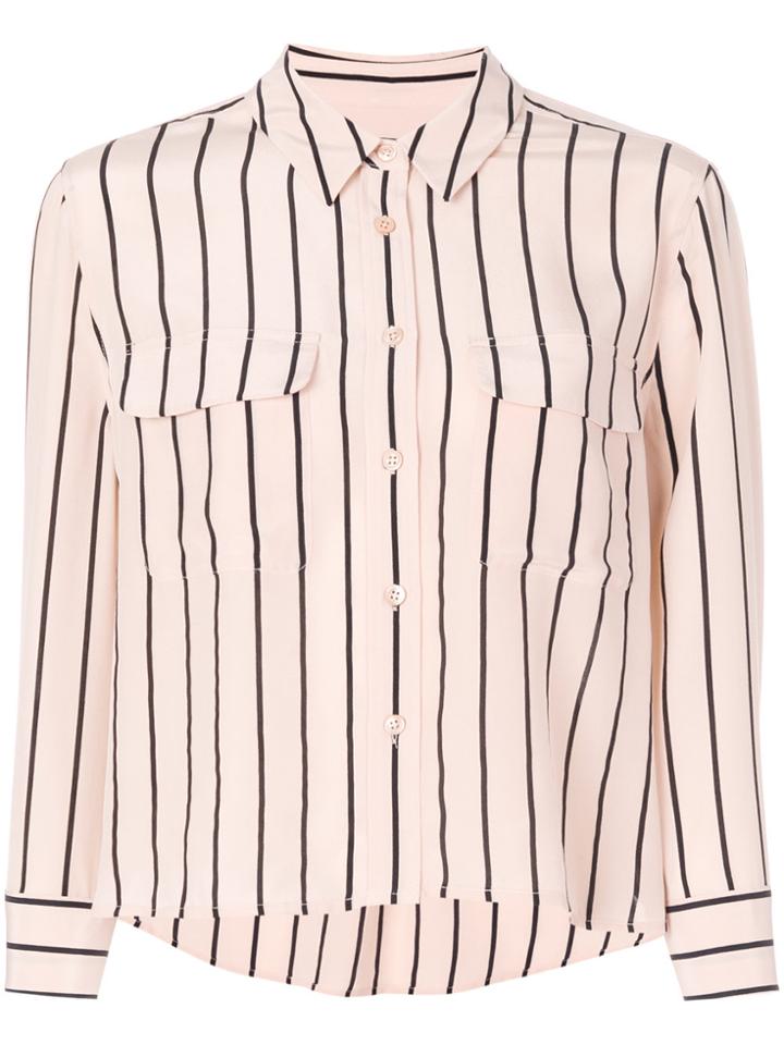 Equipment Classic Striped Shirt - Nude & Neutrals