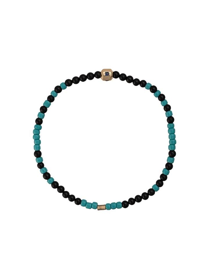Luis Morais Hexagon Bead Bracelet - Blue