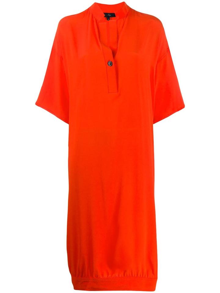 Fay Midi Shirt Dress - Red