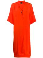 Fay Midi Shirt Dress - Red