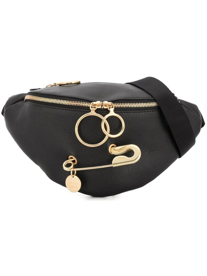 See By Chloé Safety Pin Belt Bag - Black