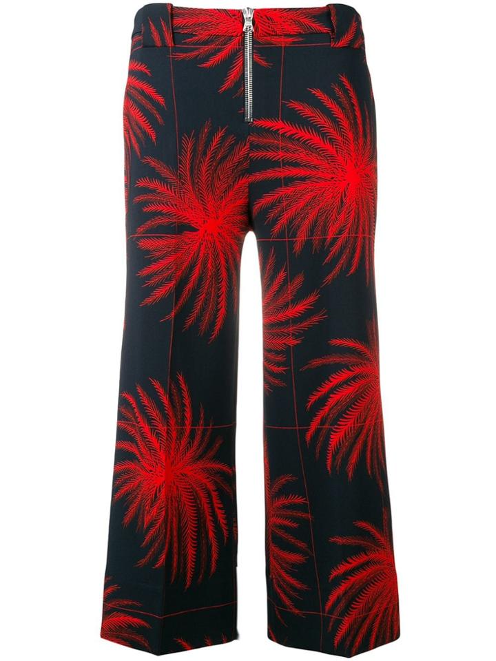 Victoria Victoria Beckham Flared Cropped Trousers - Blue