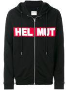 Helmut Lang Logo Print Hoodie - Black