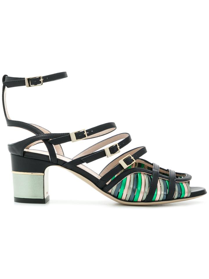 Pollini Multi Buckled Sandals - Multicolour