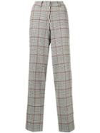 Cambio Houndstooth Tailored Trousers - White