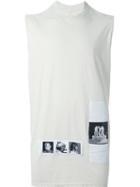 Rick Owens Drkshdw Patch Detail Tank Top, Men's, Nude/neutrals, Cotton