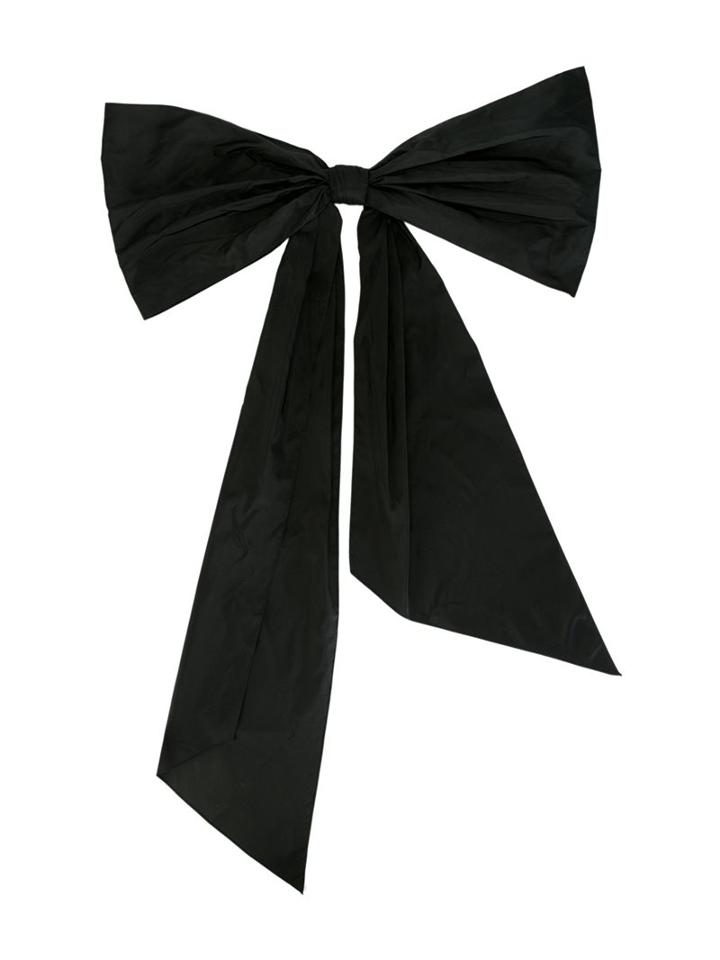 Oscar De La Renta Bow Back Necklace, Women's, Black