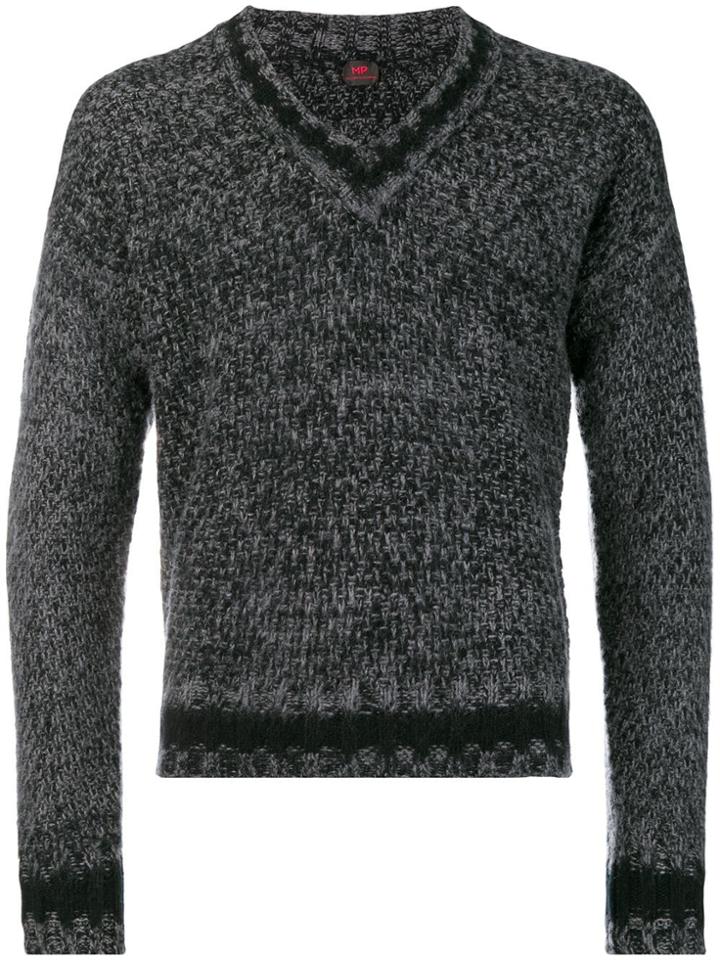 Mp Massimo Piombo V-neck Sweater - Grey