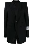 Rick Owens Patch Detail Blazer - Black