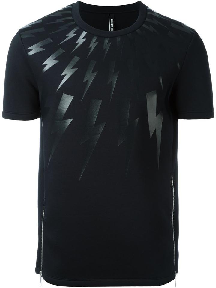 Neil Barrett Zip Detail T-shirt