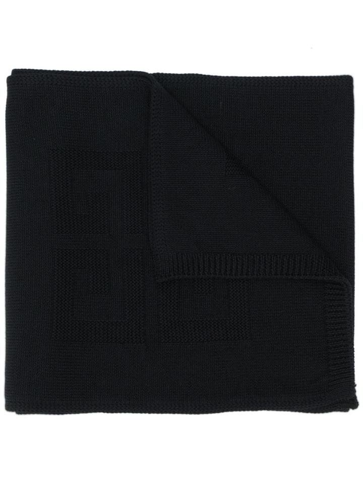 Givenchy Ribbed-hem Scarf - Black