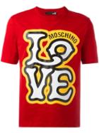 Love Moschino 'love' T-shirt, Men's, Size: Medium, Red, Cotton