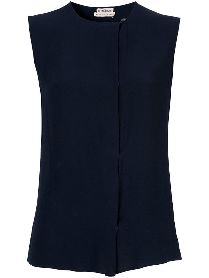 Hermès Vintage Sleeveless Top - Blue