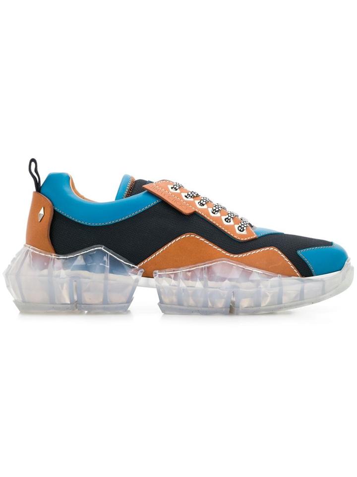 Jimmy Choo Diamond Low Top Trainers - Blue