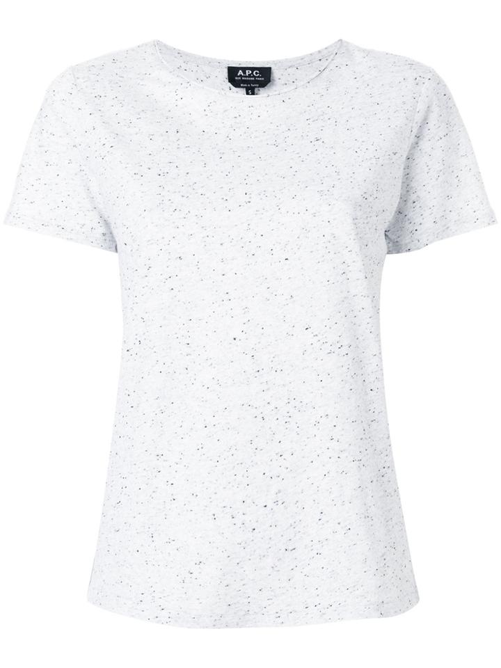 A.p.c. Speckle Finish T-shirt - Grey