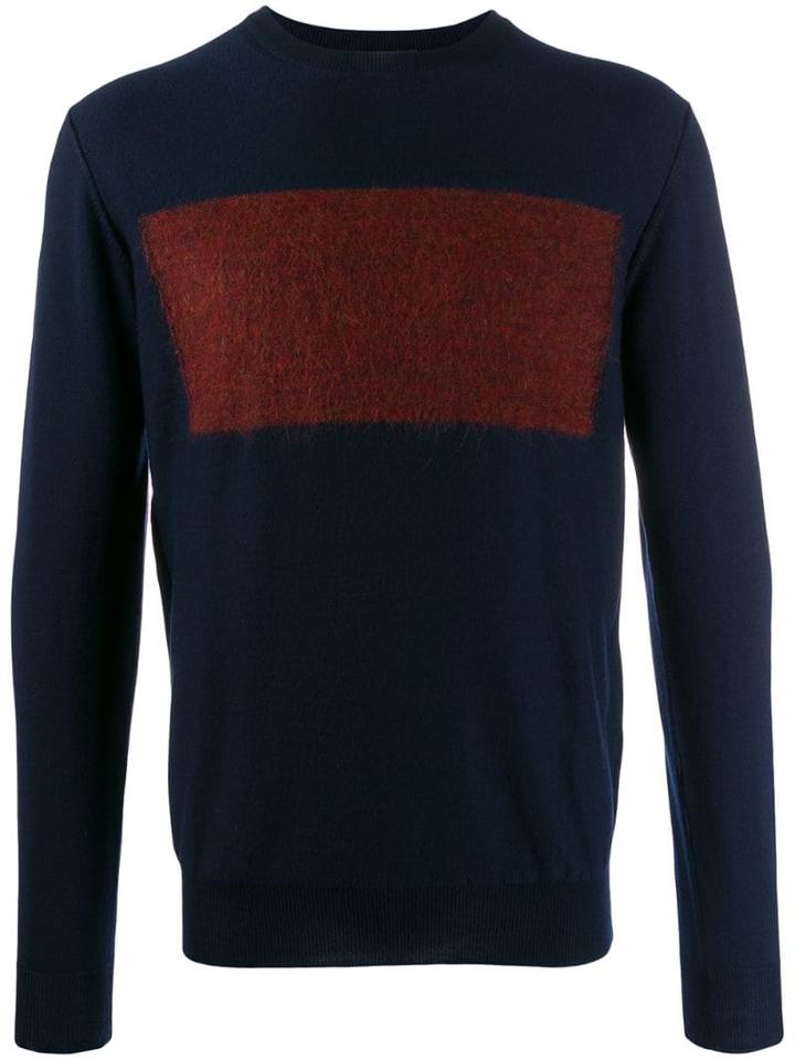 Etro Block Colour Knit Sweater - Blue