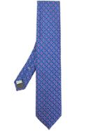 Canali Classic Print Tie - Blue