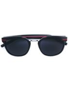 Dior Eyewear - Stripe Detail Sunglasses - Men - Acetate/aluminium - 52, Black, Acetate/aluminium