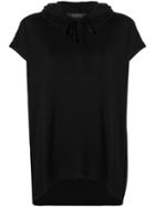 Federica Tosi Deconstructed Hooded Sweater - Black