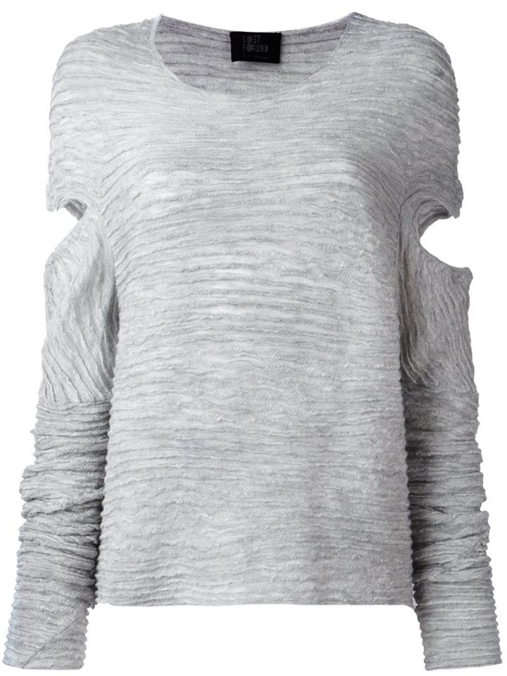 Lost & Found Ria Dunn Ottoman Jumper, Women's, Size: Medium, Grey, Polyamide/alpaca