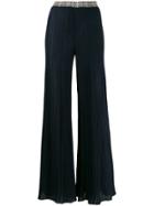 Missoni Knitted Waistband Trousers - Blue