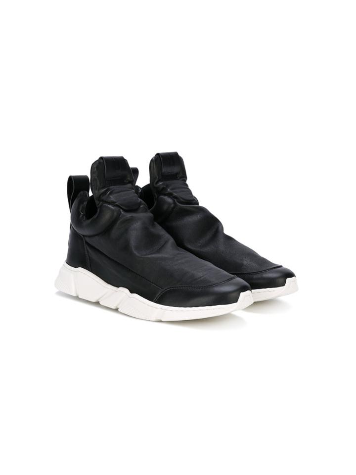 Cinzia Araia Kids Round Toe Slip-on Sneakers - Black