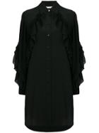 Givenchy Long Sleeve Button-down Dress - Black