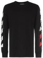 Off-white Logo Stripe T-shirt - Black