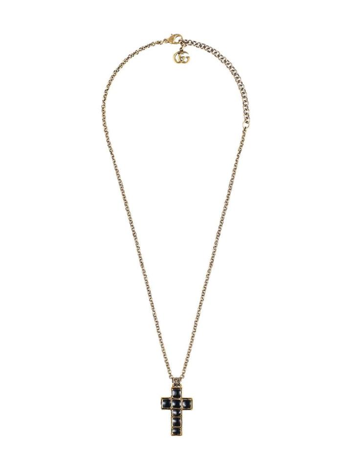 Gucci Necklace With Small Cross - Gold