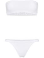 Ambra Maddalena Amore Bandeau High Waist Bikini - White