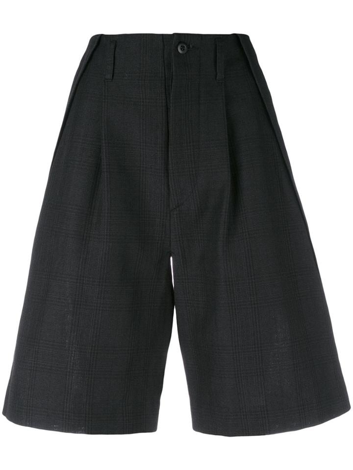 Klasica Checked Shorts - Black