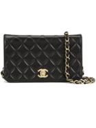 Chanel Vintage Full Flap Shoulder Bag, Women's, Black