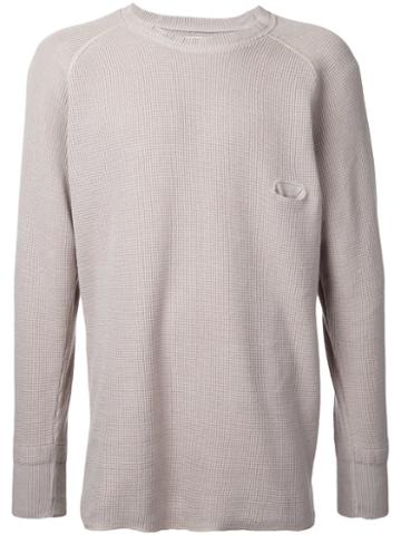 Bukht Crew Neck Jumper, Men's, Size: Large, Grey, Cotton