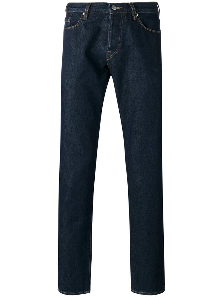 Ps By Paul Smith Straight-leg Jeans, Size: 33/32, Blue, Organic Cotton