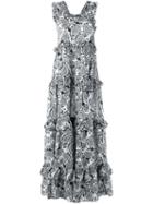 Dodo Bar Or - Paisley Print Maxi Dress - Women - Silk - 42, Black, Silk