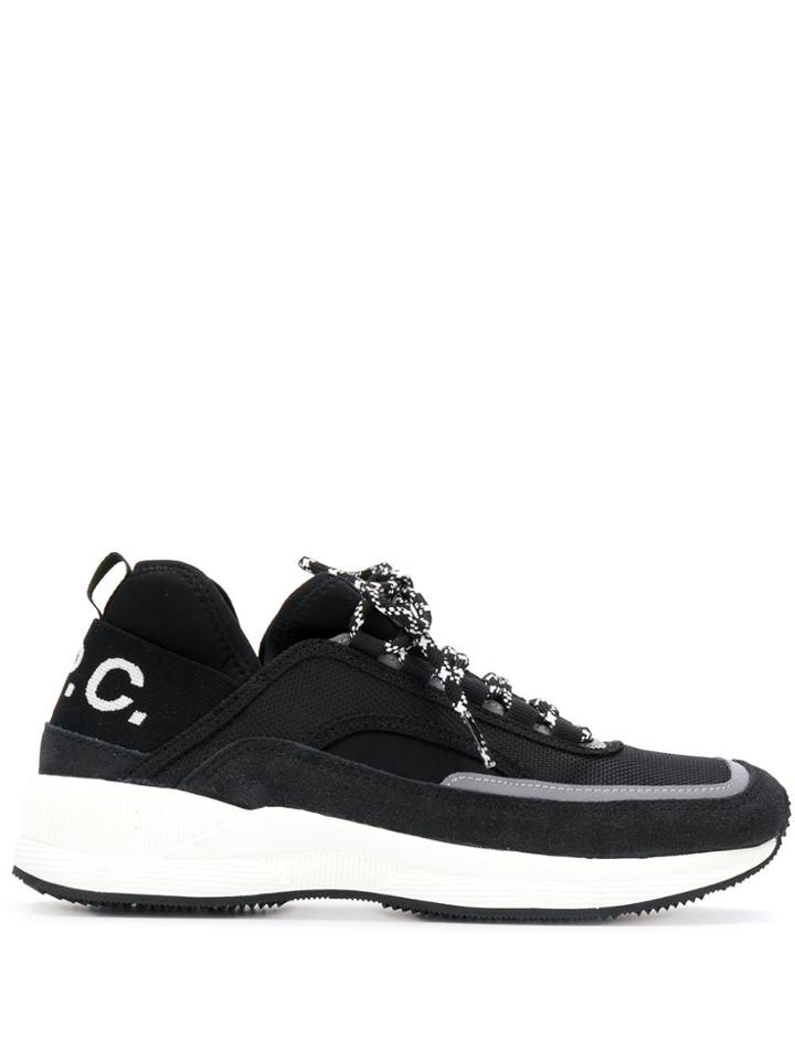 A.p.c. Run Around Trainers - Black