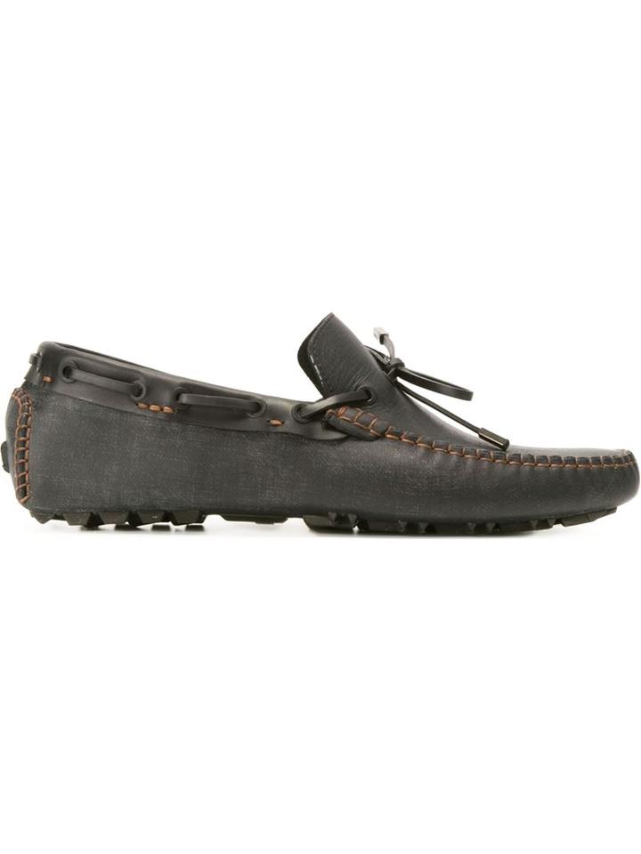 Fendi Contrast Trim Driving Shoes