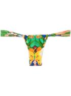 Blue Man Printed Bikini Bottoms, Women's, Size: G, Yellow/orange, Spandex/elastane/polyamide